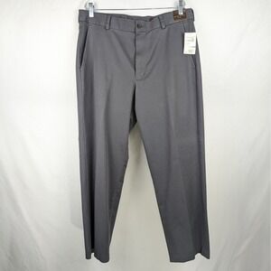 Vintage Nordstrom Mens Dress Pants 35 29 Gray Wrinkle Free Smartcare Trousers